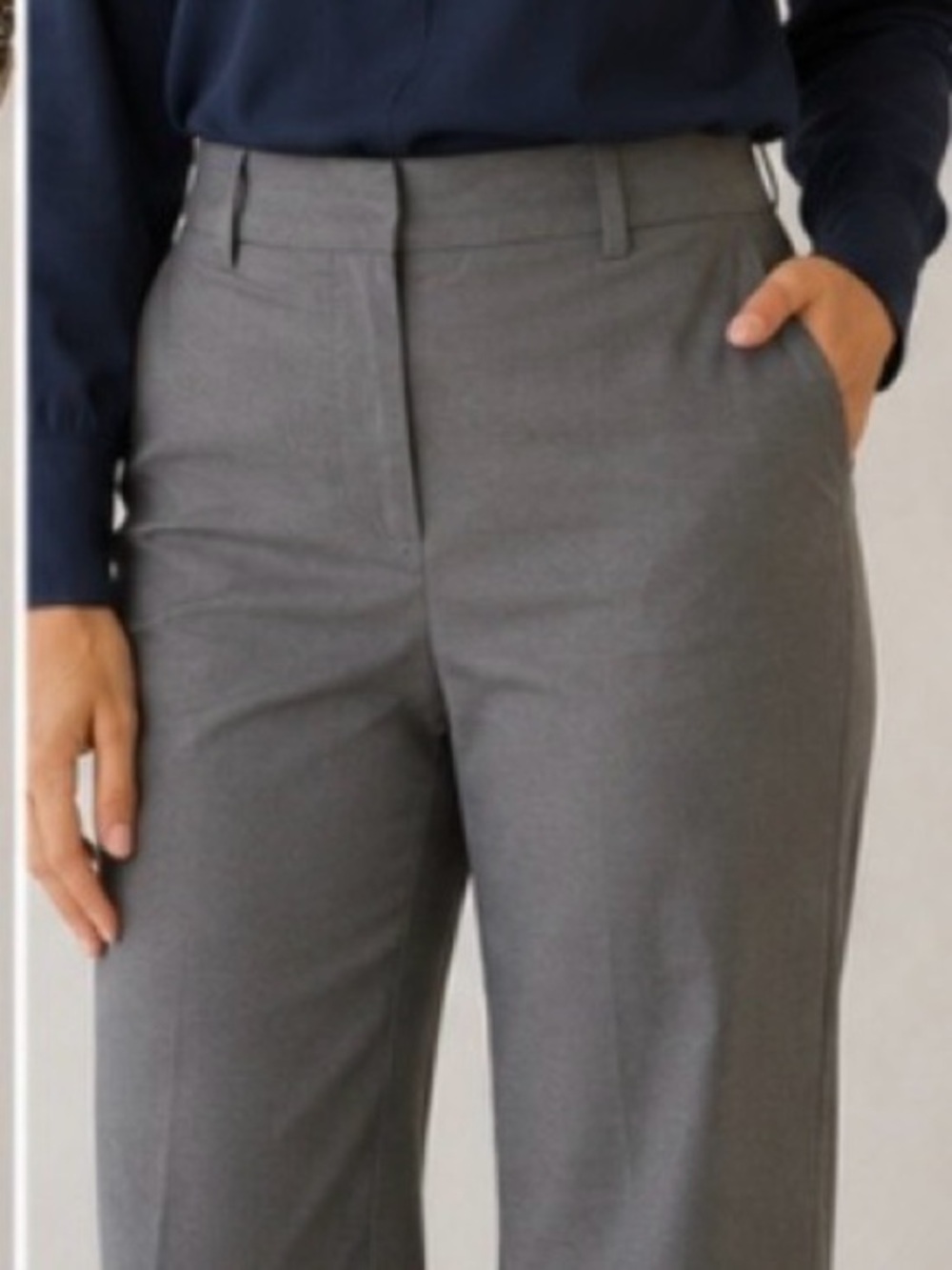 Ann Taylor Curvy, Flare Leg Taupe colored Women’s Pants, size 4, rise 9”.